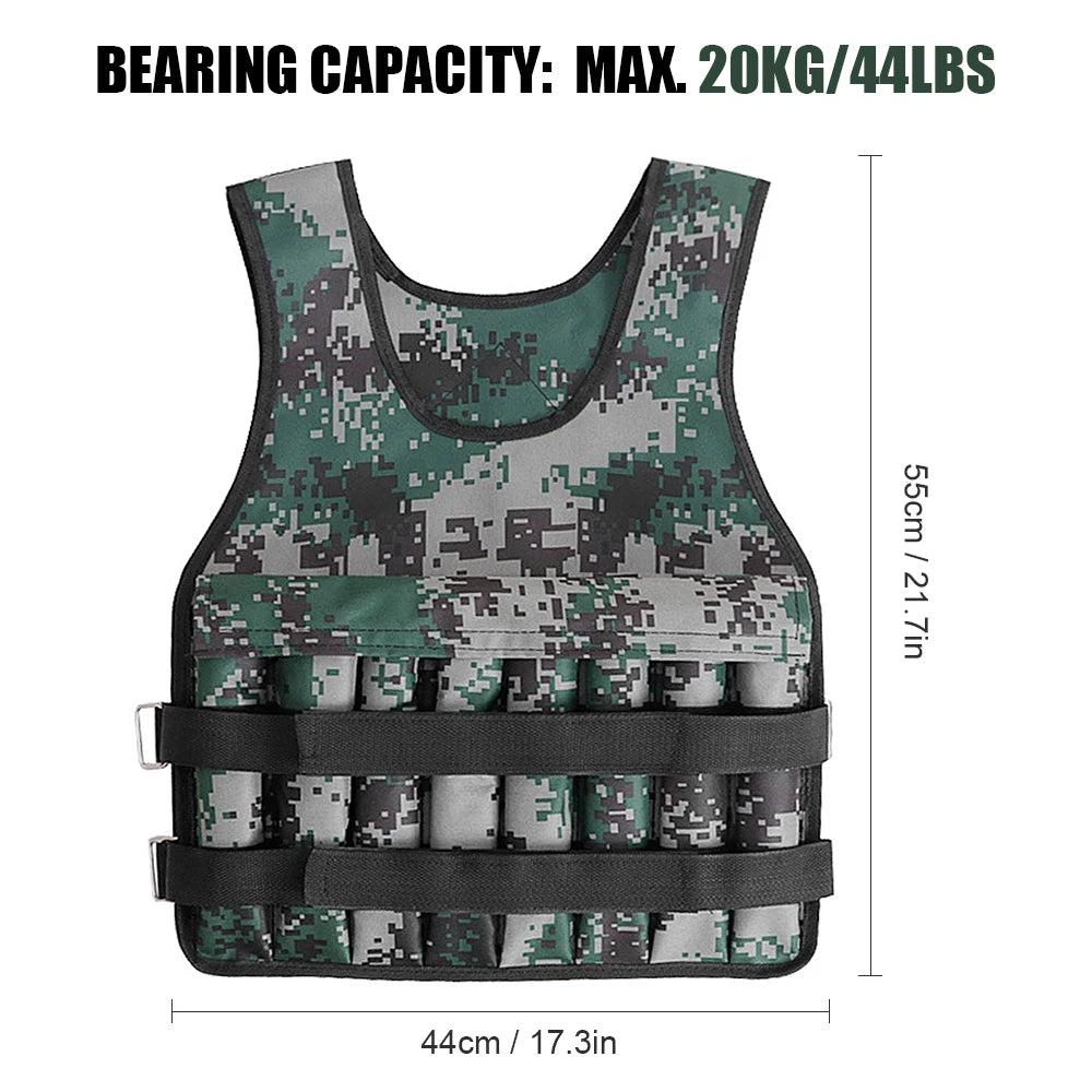 Adjustable Weighted Vest – 15kg / 20kg / 35kg / 50kg