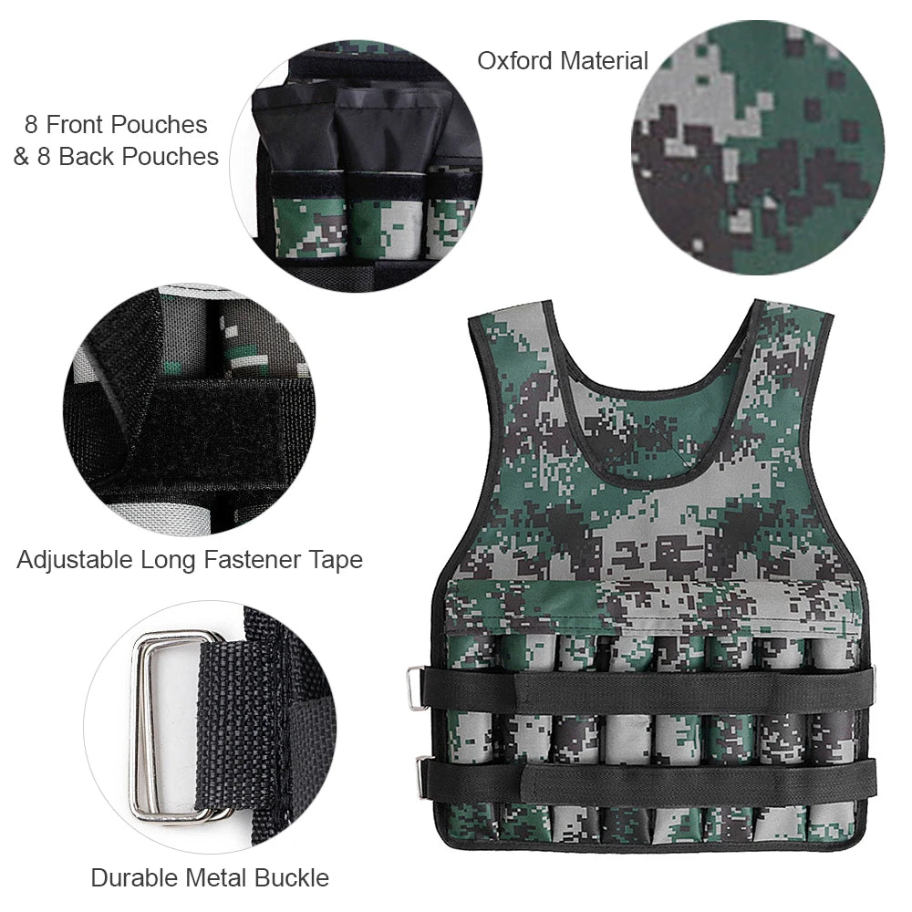Adjustable Weighted Vest – 15kg / 20kg / 35kg / 50kg